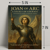 Joan of Arc Courage Poster Wall Art PosterGoat
