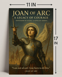 Joan of Arc Courage Poster Wall Art PosterGoat
