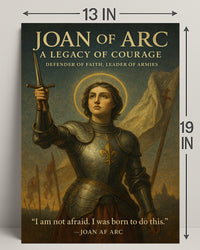 Joan of Arc Courage Poster Wall Art PosterGoat
