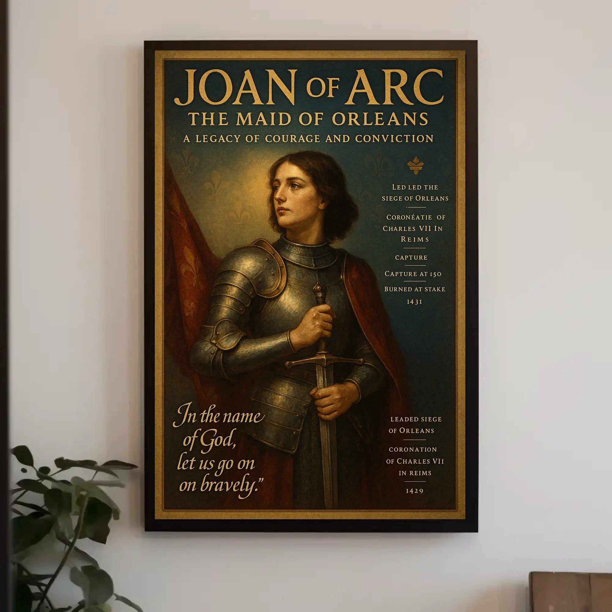 Joan of Arc The Maid of Orleans Poster PosterGoat
