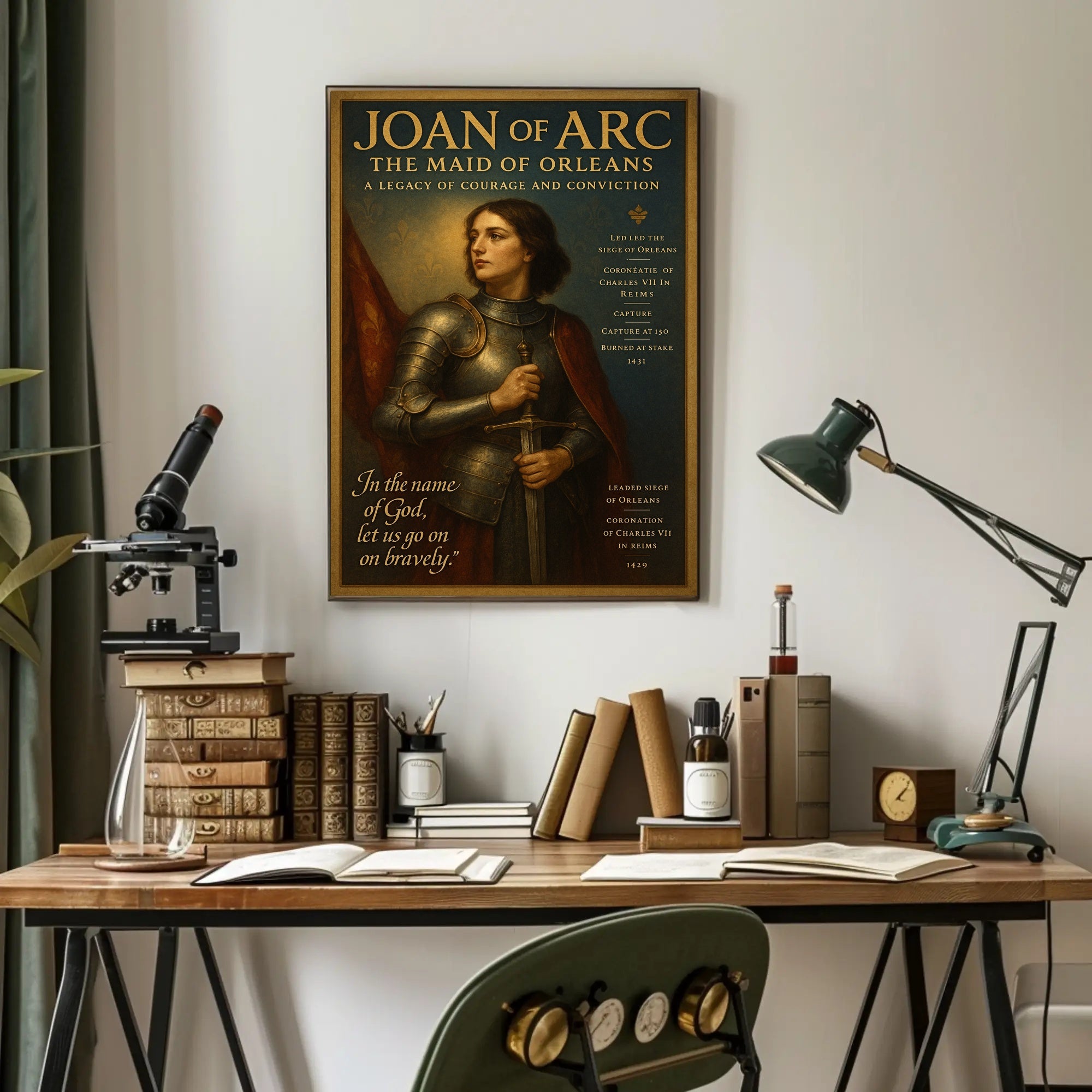 Joan of Arc The Maid of Orleans Poster PosterGoat