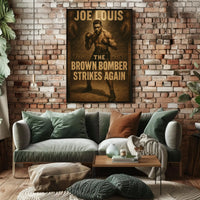 Joe Louis Brown Bomber Sports Poster PosterGoat
