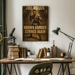 Joe Louis Brown Bomber Sports Poster PosterGoat