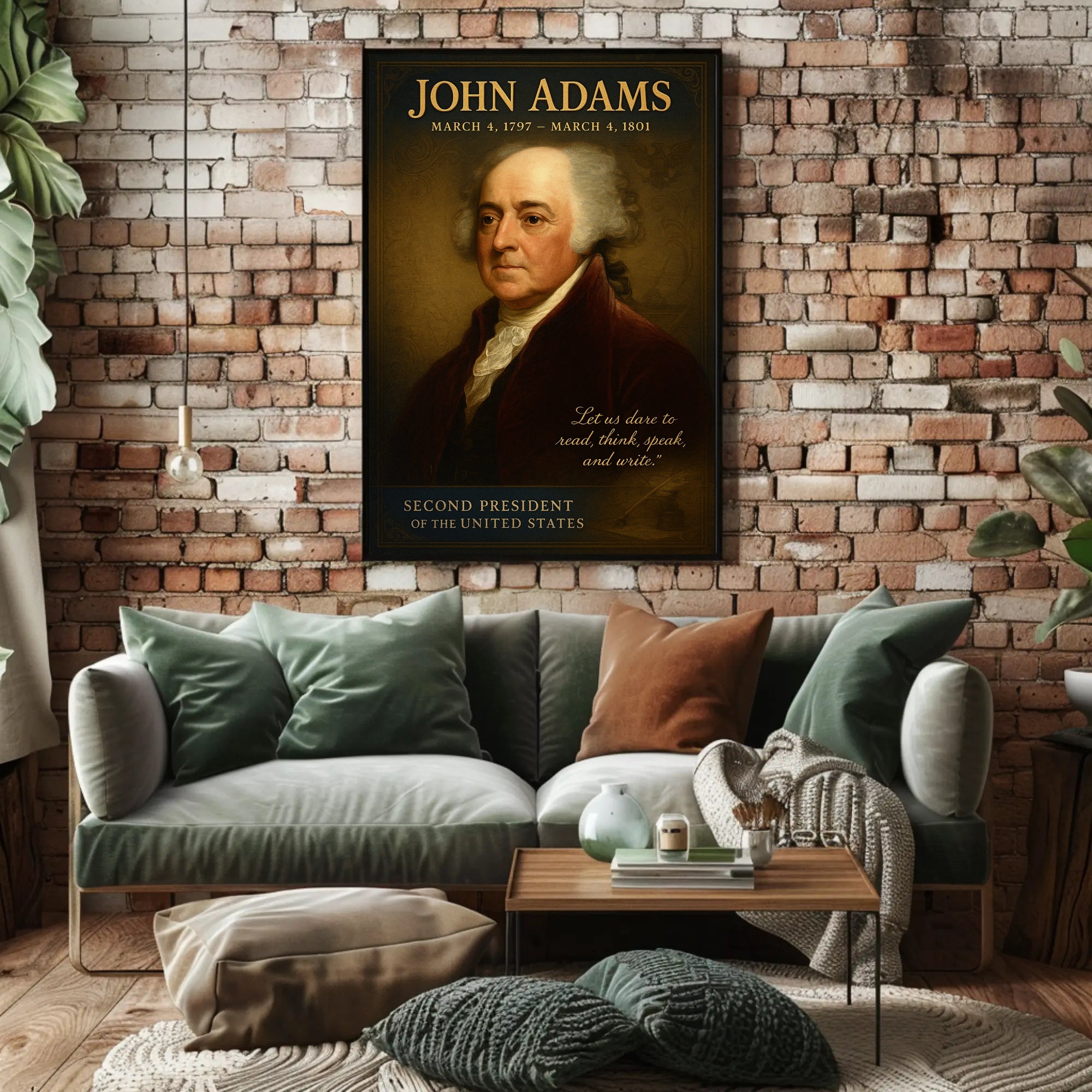 John Adams 2nd President Poster PosterGoat