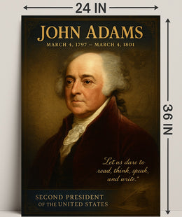 John Adams 2nd President Poster PosterGoat