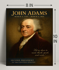John Adams 2nd President Poster PosterGoat