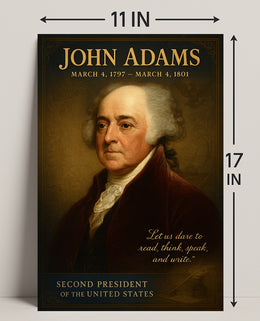 John Adams 2nd President Poster PosterGoat