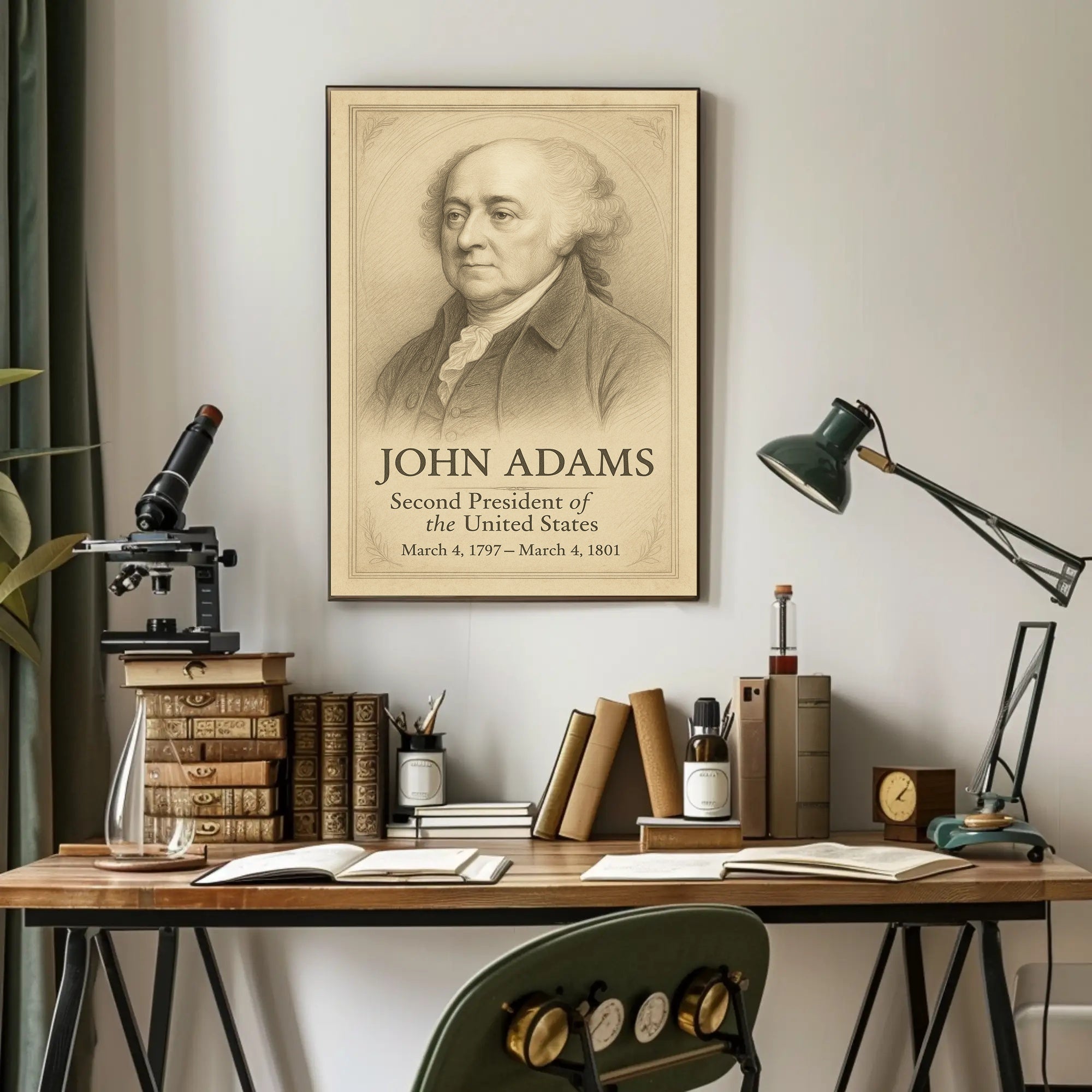John Adams 2nd President Poster PosterGoat