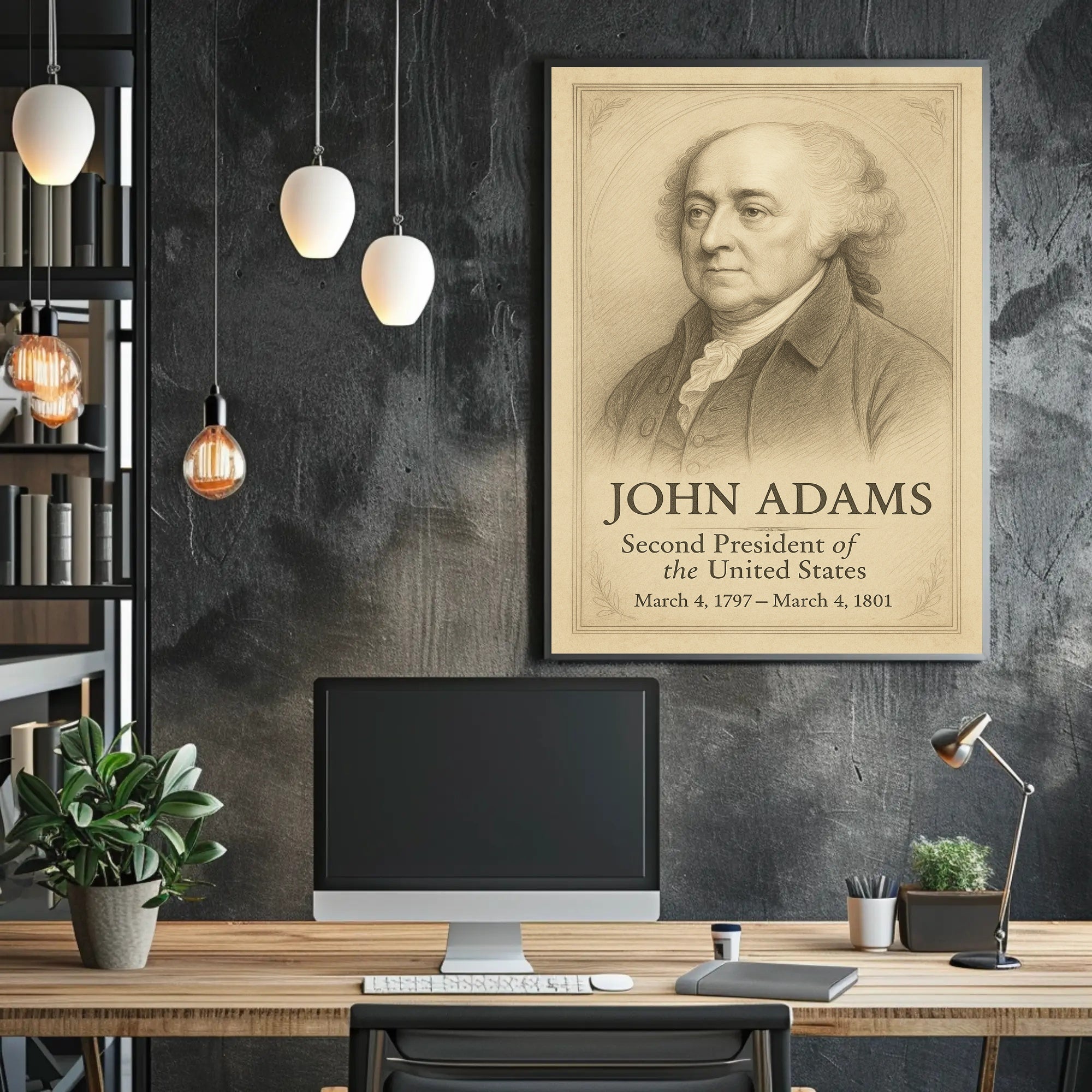John Adams 2nd President Poster PosterGoat