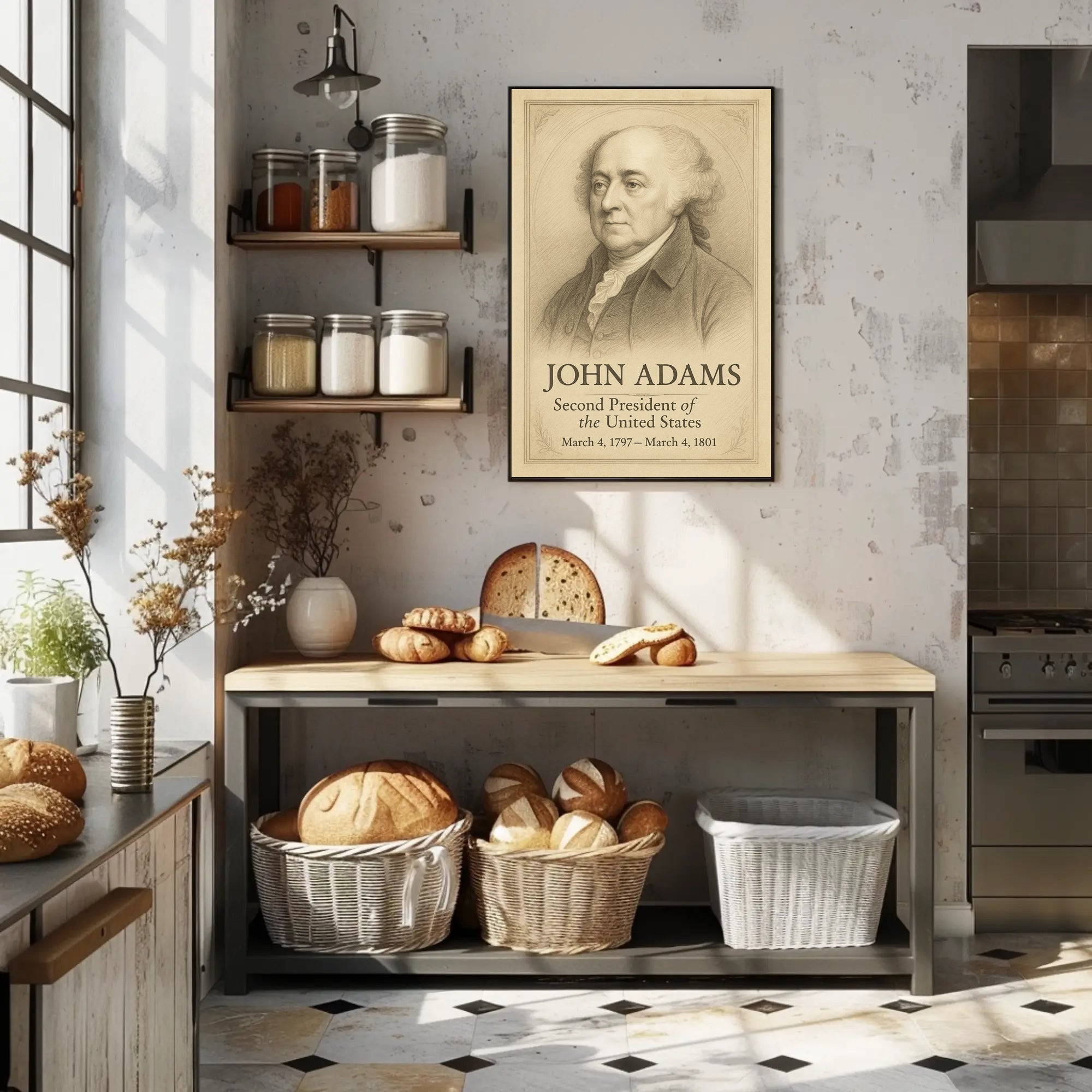 John Adams 2nd President Poster PosterGoat