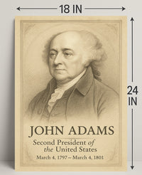 John Adams 2nd President Poster PosterGoat