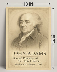 John Adams 2nd President Poster PosterGoat