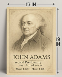John Adams 2nd President Poster PosterGoat