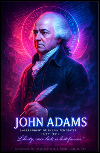 John Adams 2nd President Wall Art Print PosterGoat