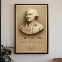 John Adams 2nd President Wall Art Print PosterGoat