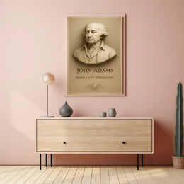 John Adams 2nd President Wall Art Print PosterGoat