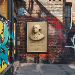 John Adams 2nd President Wall Art Print PosterGoat