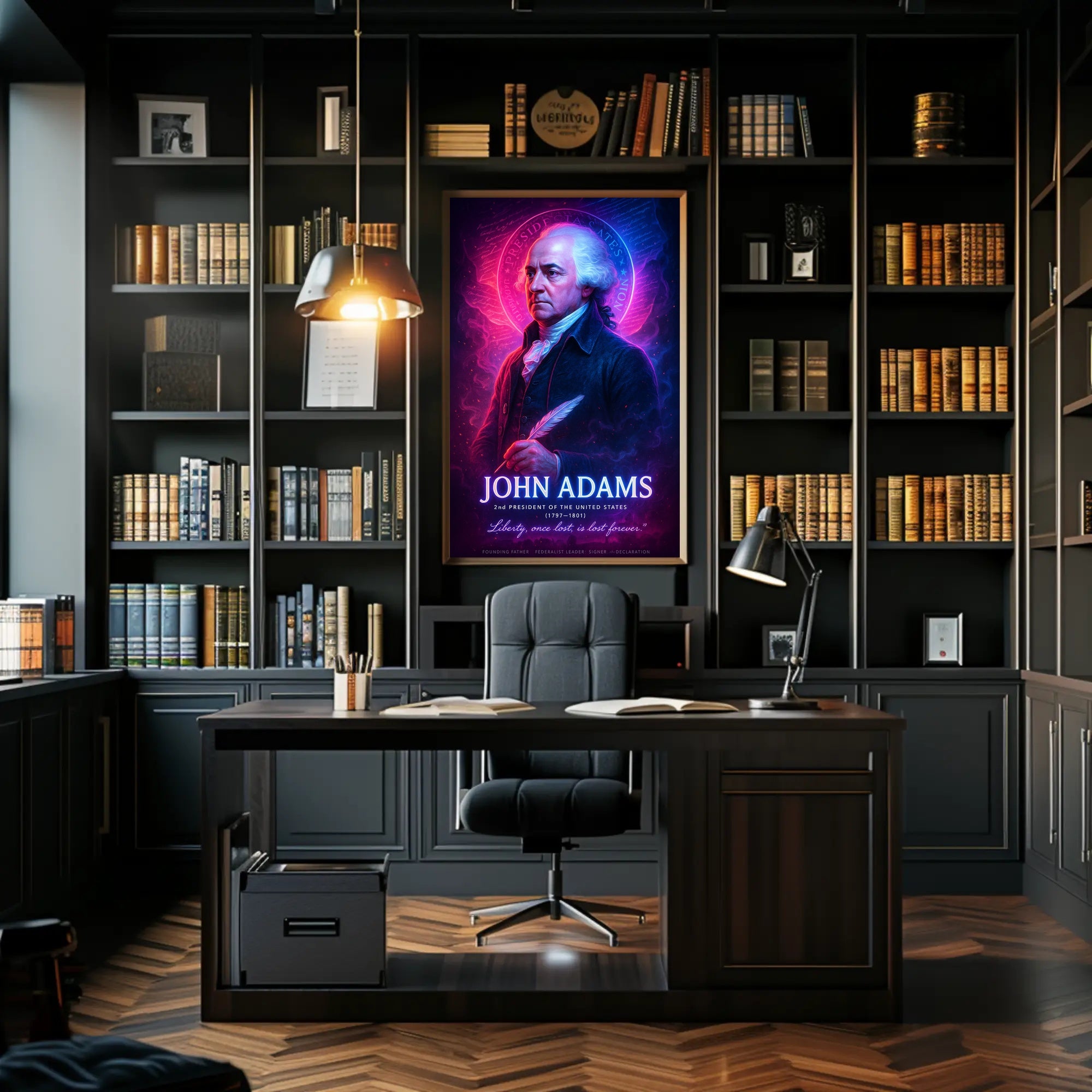 John Adams 2nd President Wall Art Print PosterGoat