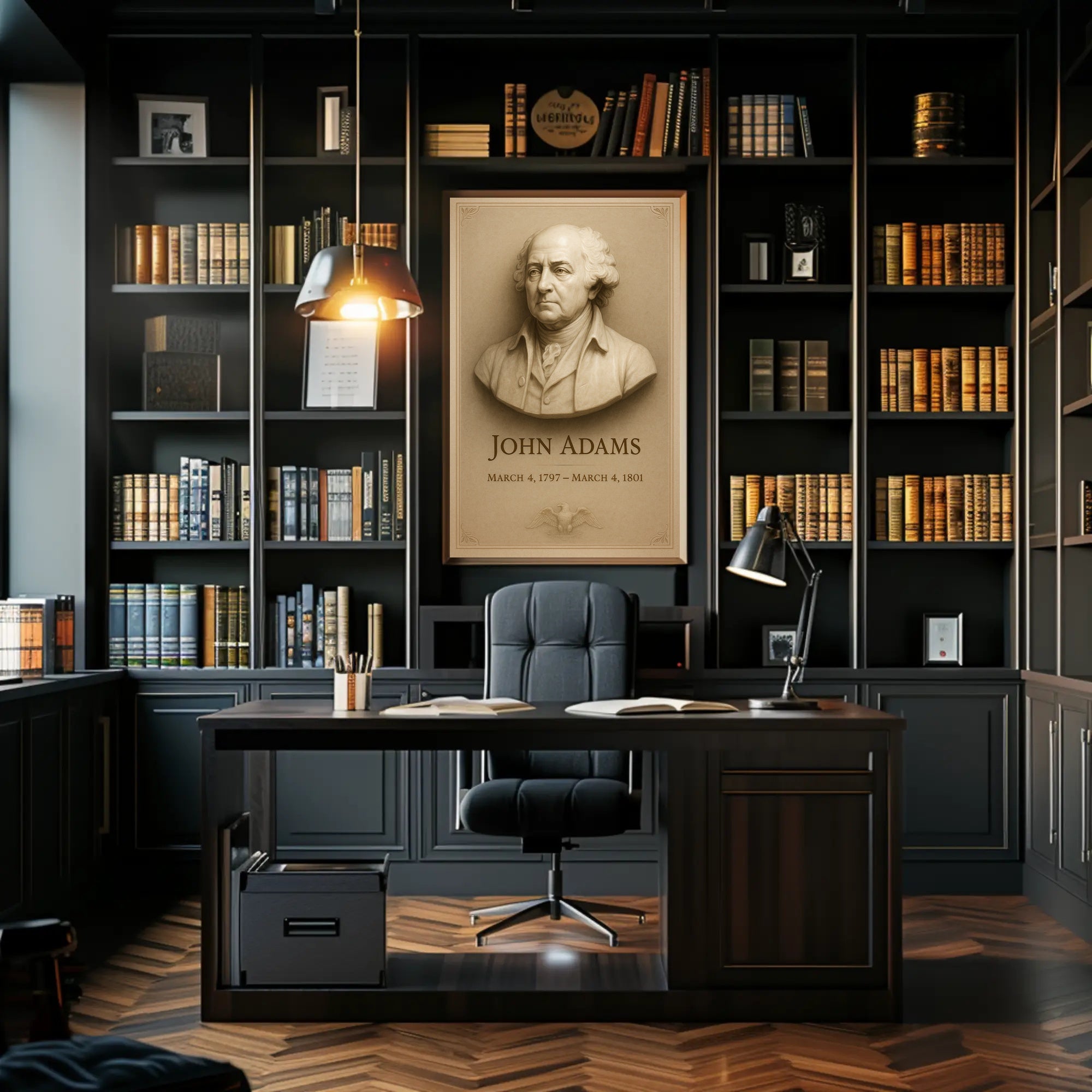 John Adams 2nd President Wall Art Print PosterGoat