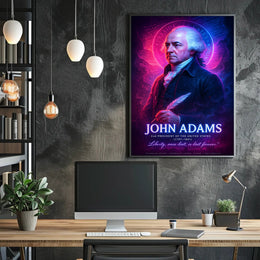 John Adams 2nd President Wall Art Print PosterGoat