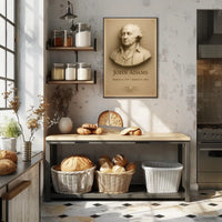John Adams 2nd President Wall Art Print PosterGoat