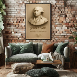 John Adams 2nd President Wall Art Print PosterGoat