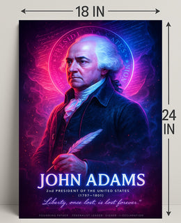 John Adams 2nd President Wall Art Print PosterGoat