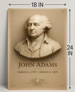 John Adams 2nd President Wall Art Print PosterGoat