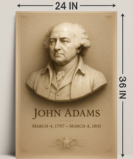 John Adams 2nd President Wall Art Print PosterGoat