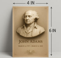John Adams 2nd President Wall Art Print PosterGoat