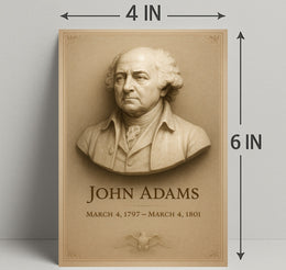 John Adams 2nd President Wall Art Print PosterGoat