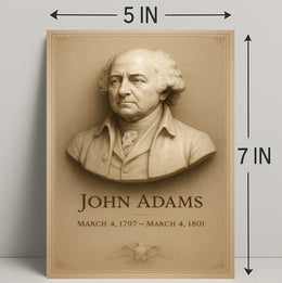 John Adams 2nd President Wall Art Print PosterGoat