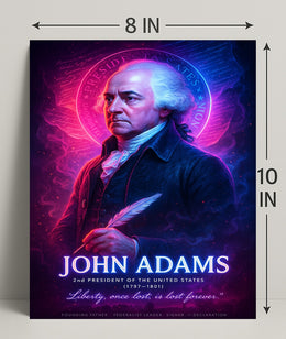 John Adams 2nd President Wall Art Print PosterGoat