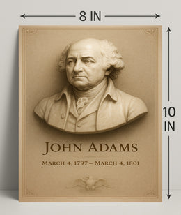 John Adams 2nd President Wall Art Print PosterGoat