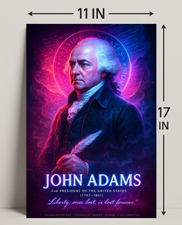 John Adams 2nd President Wall Art Print PosterGoat