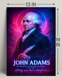 John Adams 2nd President Wall Art Print PosterGoat