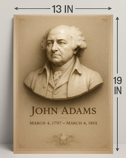John Adams 2nd President Wall Art Print PosterGoat
