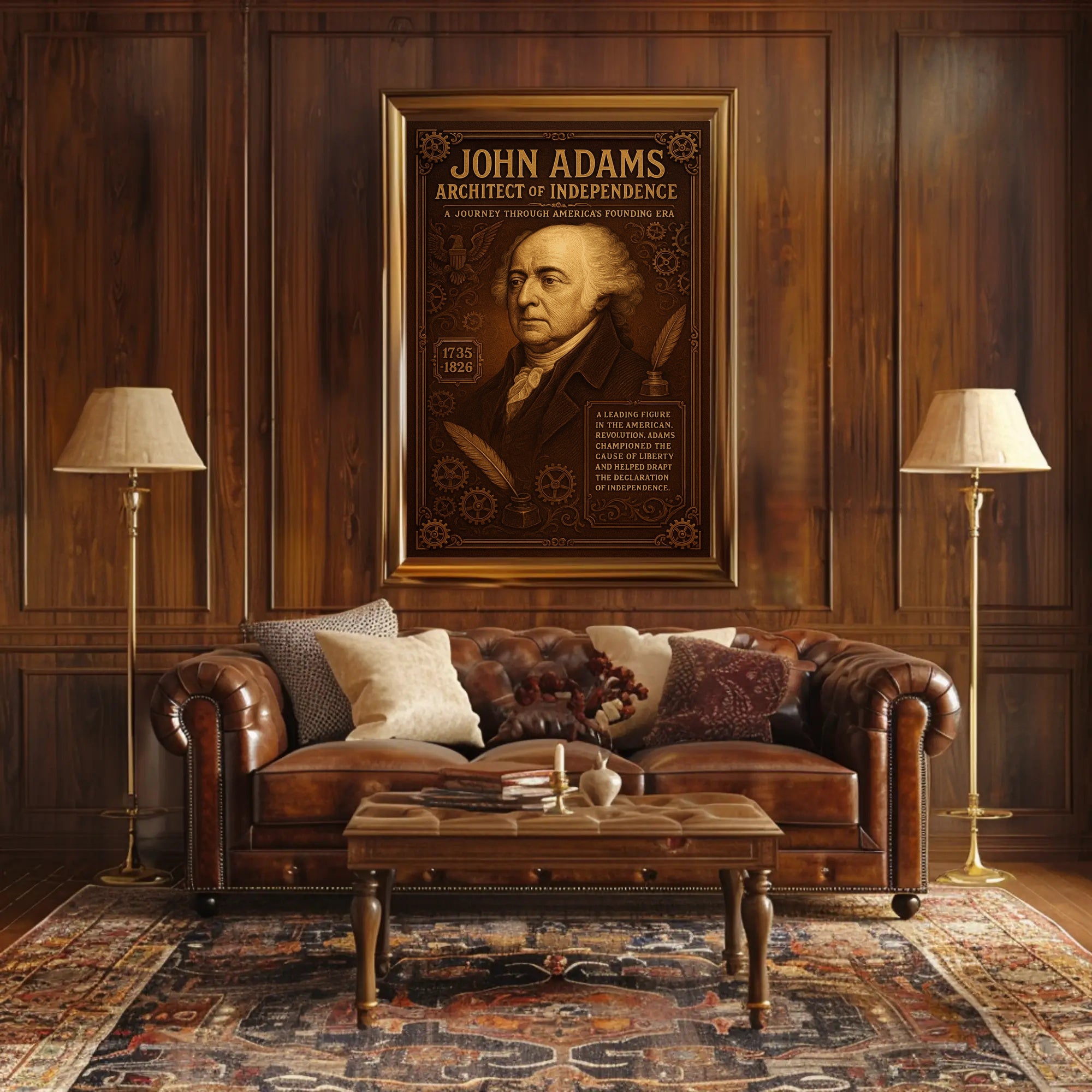 John Adams Architect Of Independence Poster PosterGoat