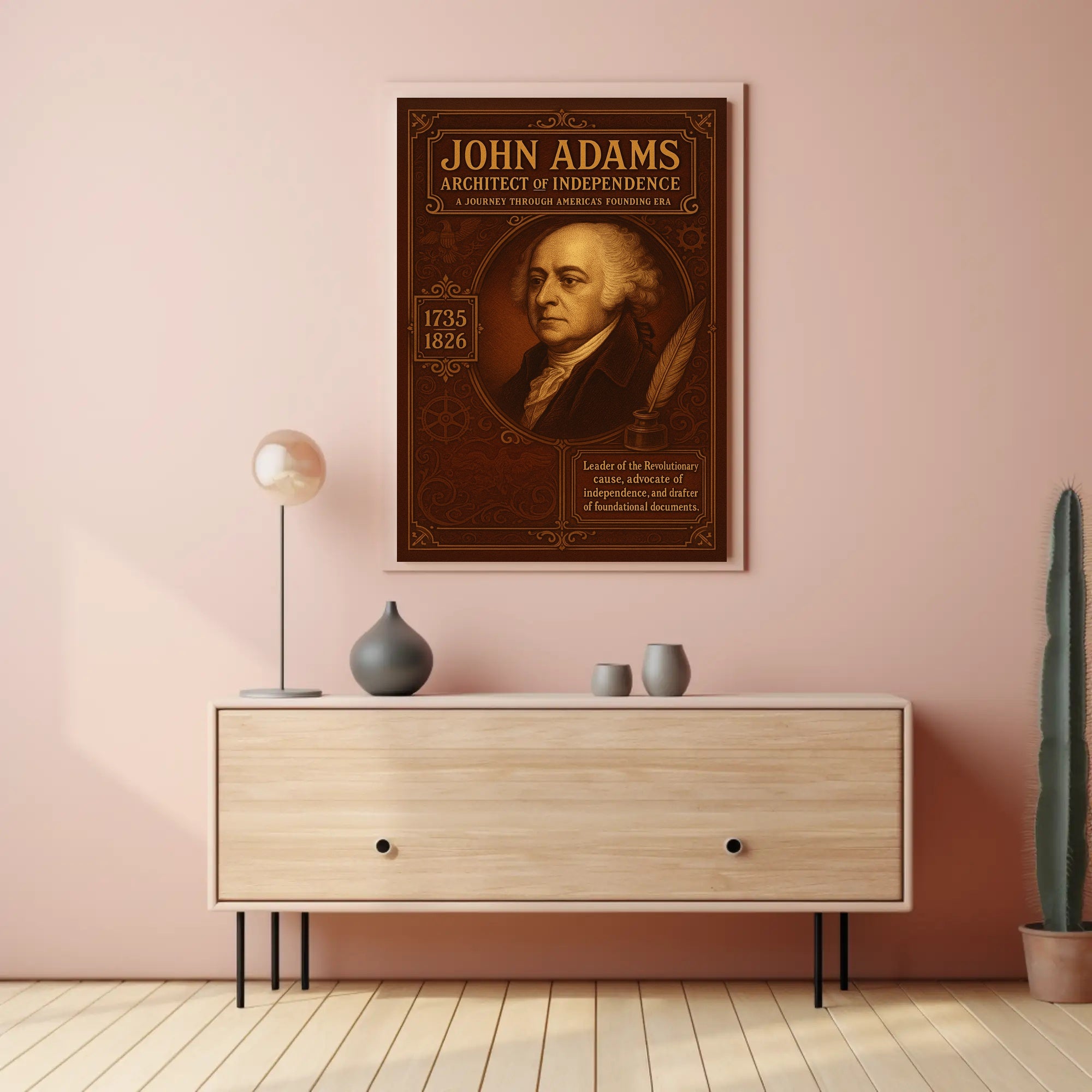 John Adams Architect of Independence Poster PosterGoat