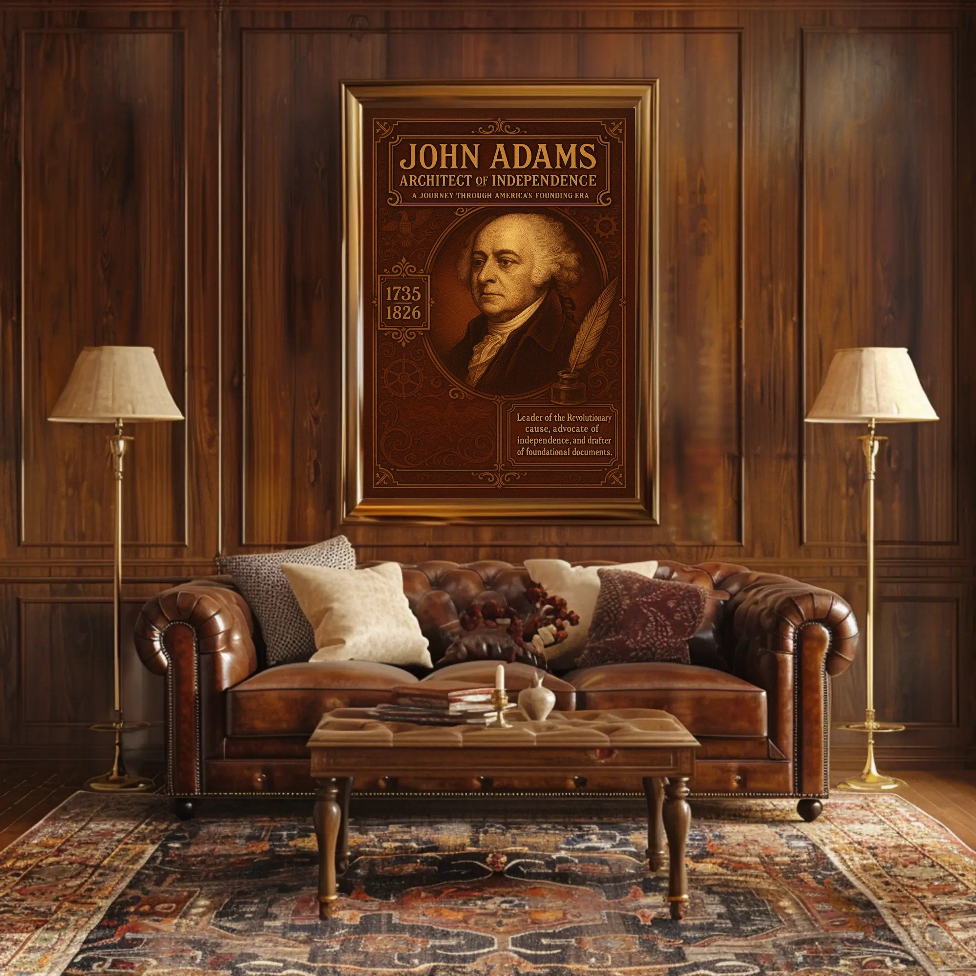 John Adams Architect of Independence Poster PosterGoat