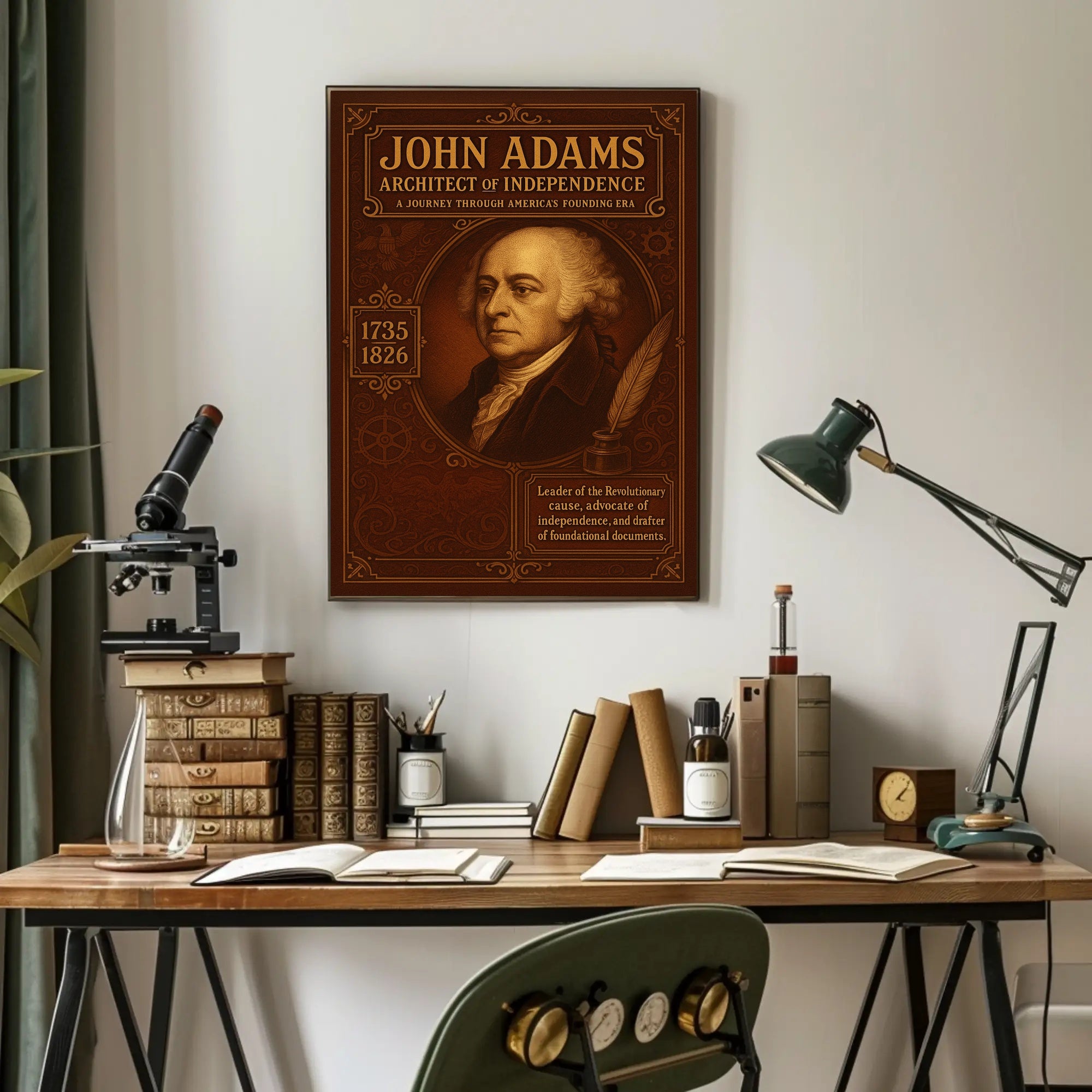 John Adams Architect of Independence Poster PosterGoat