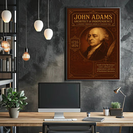 John Adams Architect of Independence Poster PosterGoat