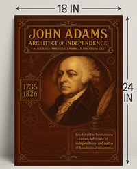 John Adams Architect of Independence Poster PosterGoat