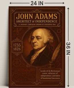 John Adams Architect of Independence Poster PosterGoat