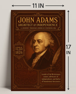 John Adams Architect of Independence Poster PosterGoat