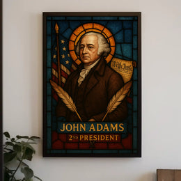 John Adams Historical Legacy Presidential Poster PosterGoat