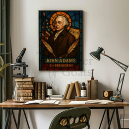 John Adams Historical Legacy Presidential Poster PosterGoat