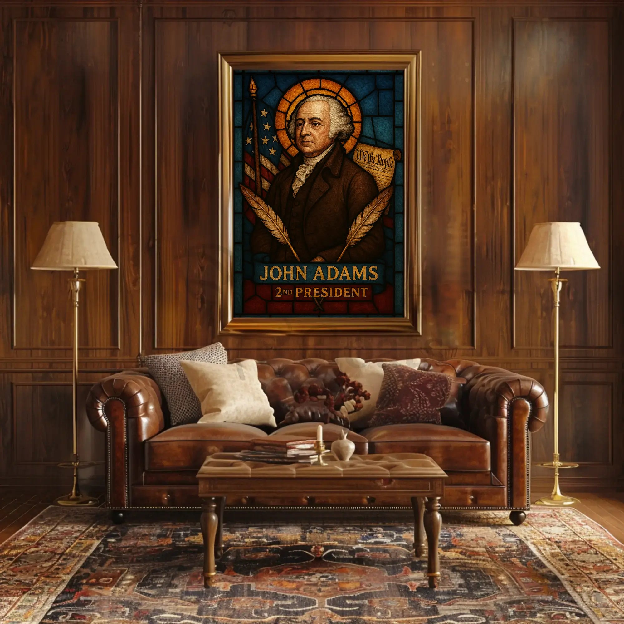 John Adams Historical Legacy Presidential Poster PosterGoat