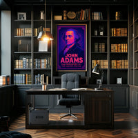 John Adams Modern Graphic Presidential Poster PosterGoat