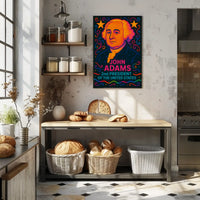 John Adams Modern Pop Art Historical Poster PosterGoat